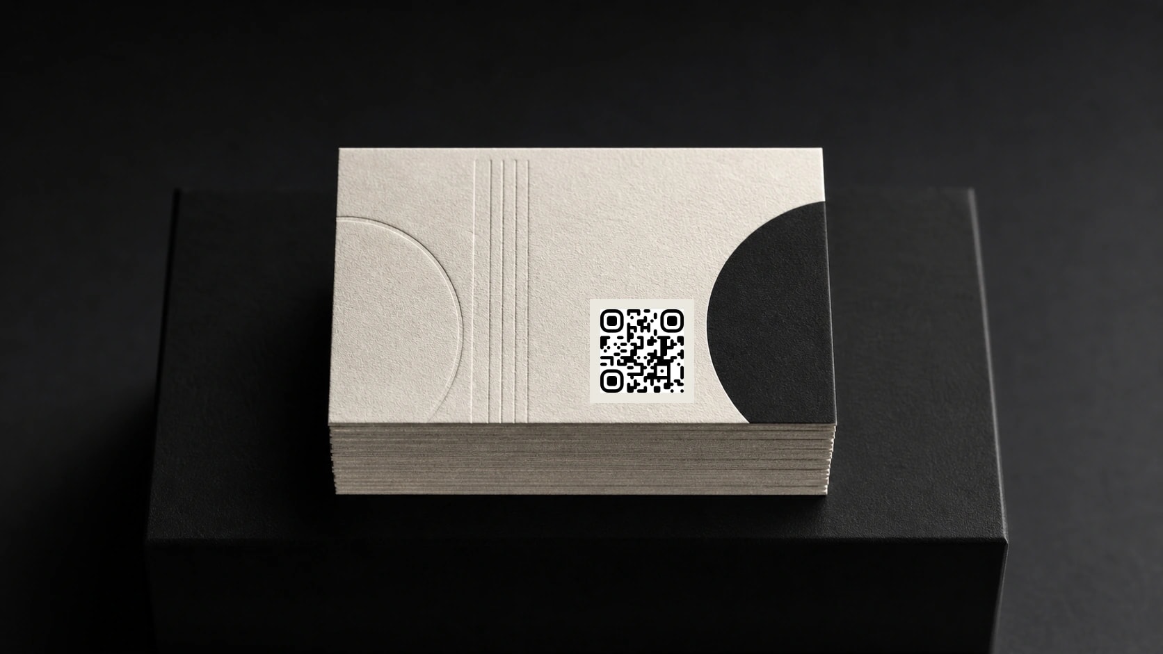 Бумажные визитки с точным QR-кодом
