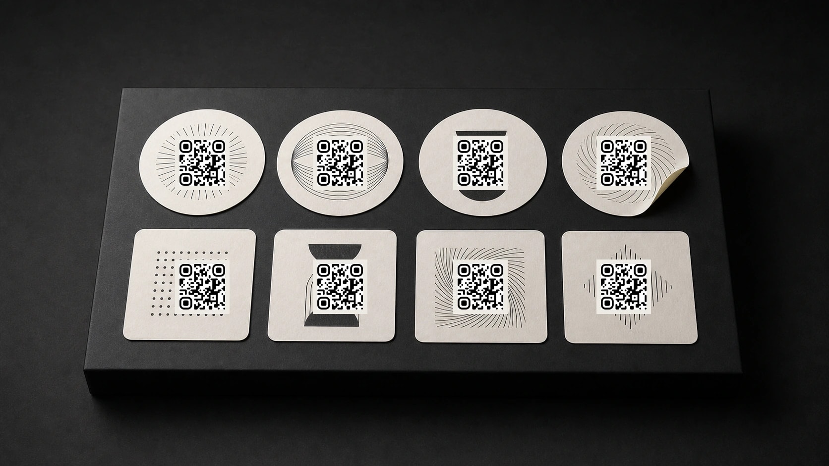 Бумажные стикеры с точным QR-кодом